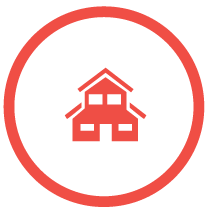 Haus Icon rot